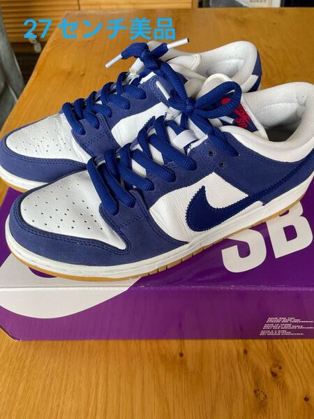 美品!27センチ/Nike SB Dunk Low Los Angeles Dodgers Deep Royal Blue/ナイキ SB ダンク ロー ロサンゼルス ドジャース DO9395-400 US9