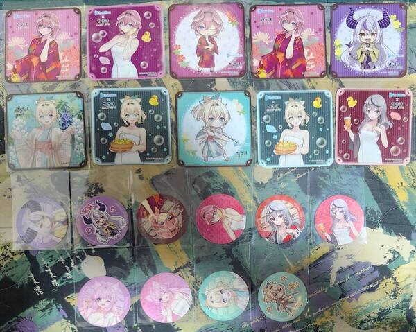 秘密結社holoX×極楽湯 RAKU SPA 第四弾 コースター10枚 ピック10枚 20枚 フロライフ ホロライフ ホロックス らくスパ ホロライブ 鷹嶺ルイ