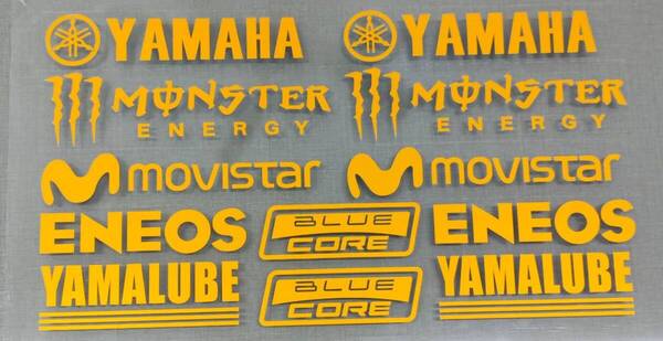 ★アウトレットセール★新品 MotoGP YAMAHA RACING Movistar YZF 38 x 25 cm レーシング ステッカー シール デカール アクセサリー セット