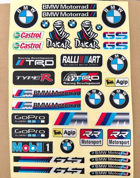 ★アウトレットセール★訳あり新品 MotoGP RACING SBK ステッカー 20 x 29 cm BMW Motorrad GS レーシング シール デカール シート グッズ