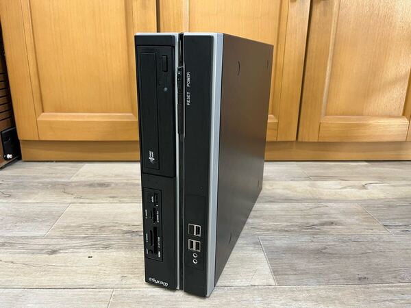 Sycom サイコム スリムタワー型PCケース MicroATX TFX電源300W DVDドライブ付き IN WIN