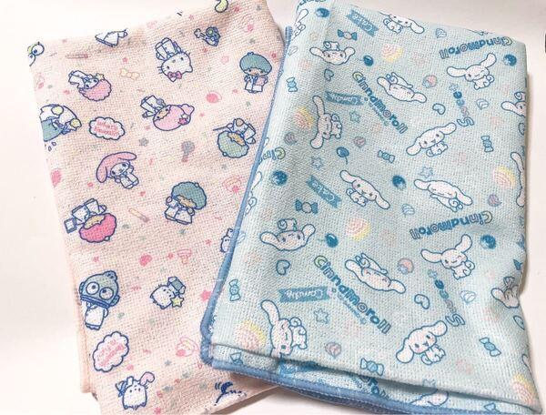 即決♪送料無料♪サンリオ シナモロール マイメロ等 バスタオル タオルケット 2枚
