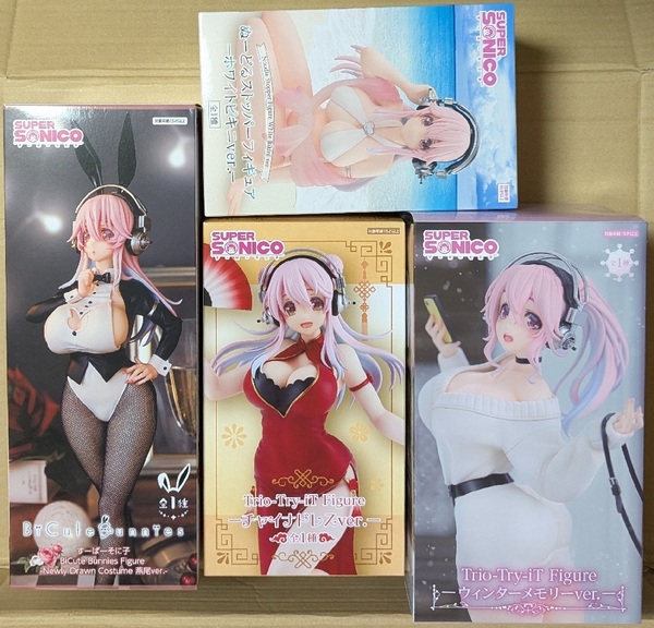 すーぱーそに子 フィギュア BiCute Bunnies Figure 燕尾ver. Trio-Try-iT ウィンターメモリー チャイナドレス ぬーどるストッパー プライズ