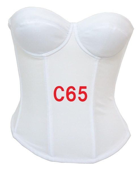 【訳あり】C65・白◆ブライダルインナー ビスチェ◆ウェディングインナー◆新品 ドレスインナー 結婚式用