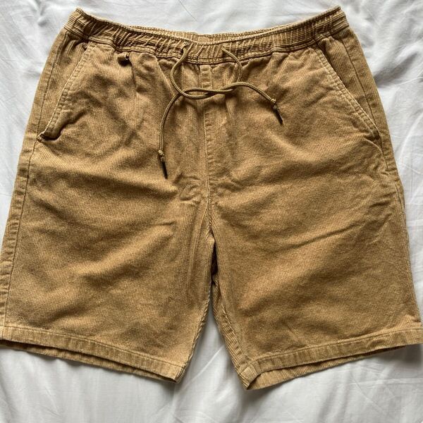 five brother corduroy easy shorts Lサイズ beige ベージュ ファイブブラザー コーデュロイ ハーフパンツ 短パン ショートパンツ アメカジ