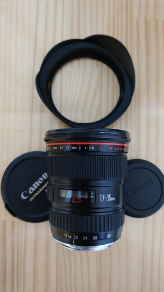 ★実用品★ Canon キャノン EF 17-35mm F2.8 L USM フード付♪