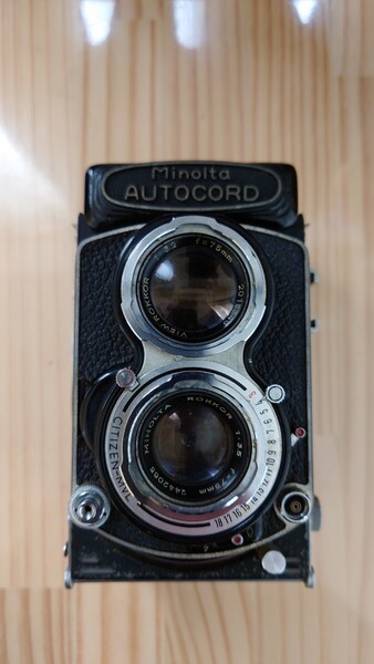 ★希少品★ MINOLTA ミノルタ AUTOCORD RG型 前期 オートコード 二眼レフカメラ ROKKOR 3.2 75mm