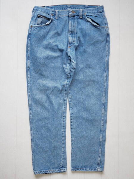 ☆送料無料☆ Wrangler ラングラー USA直輸入 古着 アメリカ製 デニムパンツ ジーンズ ジーパン メンズ 36 ウエスト細め ブルー系 中古