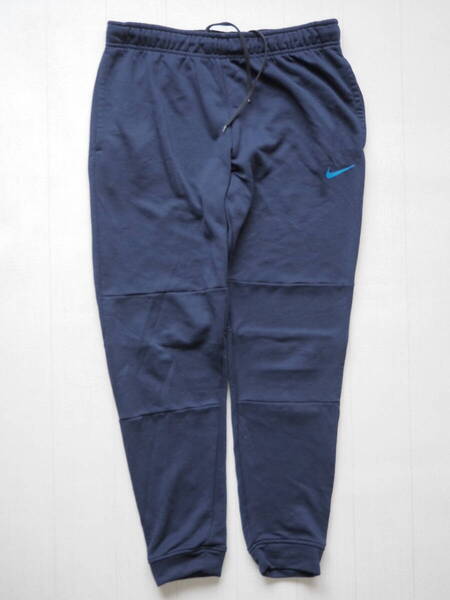 ☆送料無料☆ NIKE ナイキ USA直輸入 古着 ロゴ DRI-FIT トラックパンツ ジャージ メンズ M ネイビー ボトムス 中古 即決