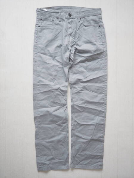 ☆送料無料☆ Levi’s リーバイス 古着 505 5ポケット ロングパンツ トラウザー メンズ 33 グレー ボトムス 中古 即決