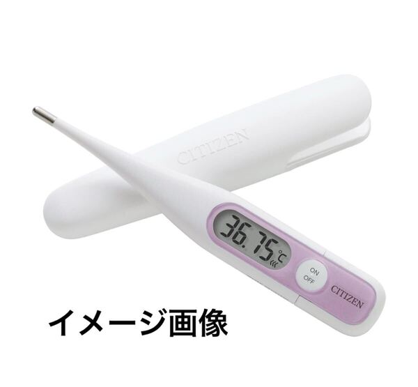 y052107m CITIZEN(シチズン) 婦人体温計 CTEB503L-E 口中専用 基礎体温 30秒 バックライト付き 実測式 収納ケース付き