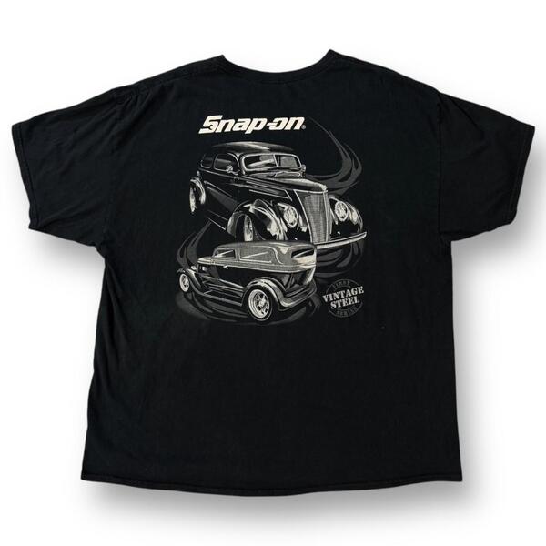Snap-on スナップオン プリントTシャツ 半袖 古着 クラシックカー ロゴ