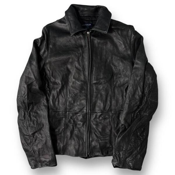 00s y2k ANNTAYLOR レザージャケット レディース 古着 黒