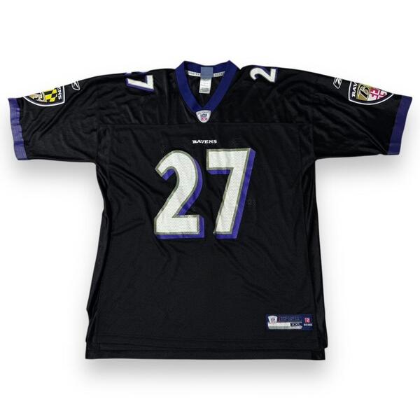 NFL レイブンス ゲームシャツ ユニフォーム 27 RICE 古着 リーボック