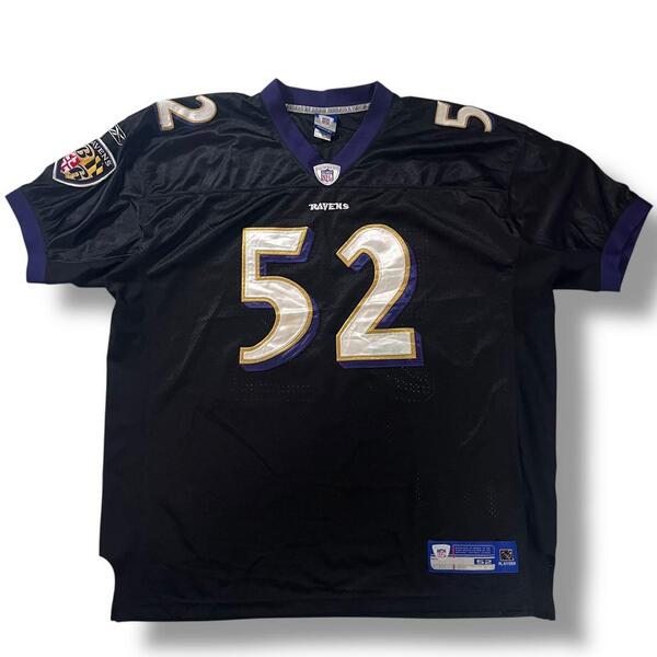 肉厚 NFL レイブンズ 52 ゲームシャツ ユニフォーム レイ・ルイス 古着