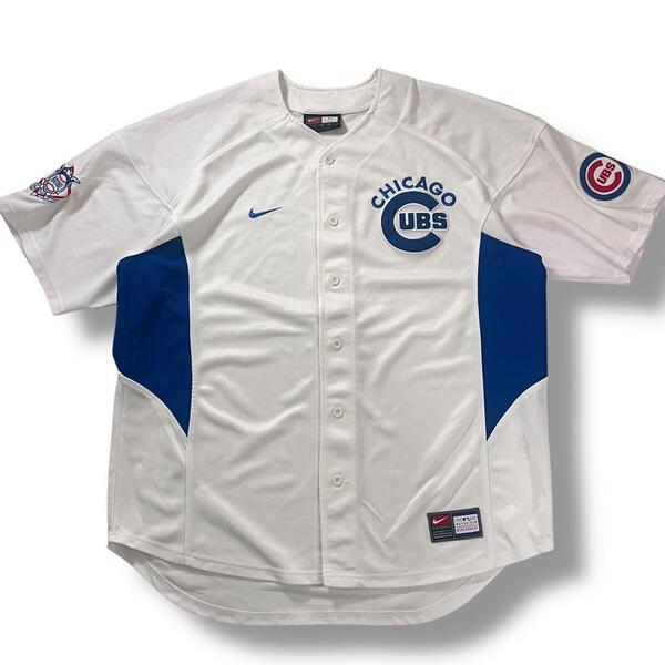 00s MLB シカゴカブス ユニフォーム ベースボールシャツ XL 古着