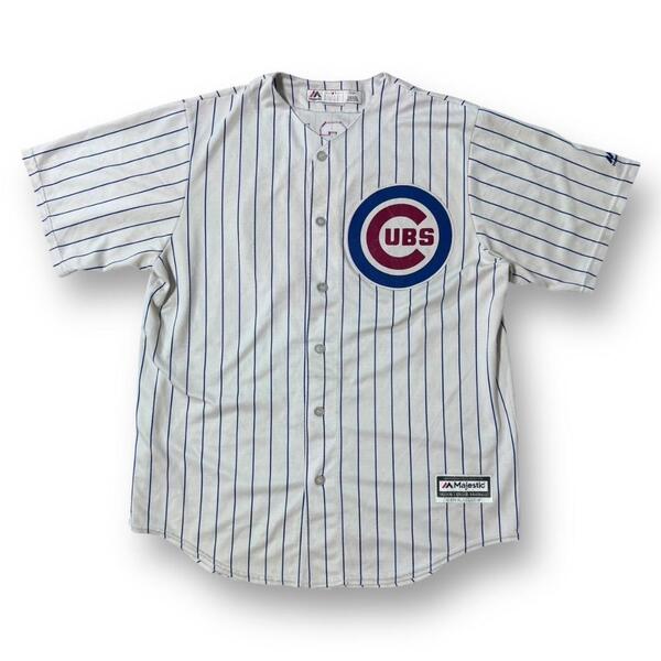 USA製 シカゴカブス ベースボールシャツ 古着 ラッセル L MLB 古着