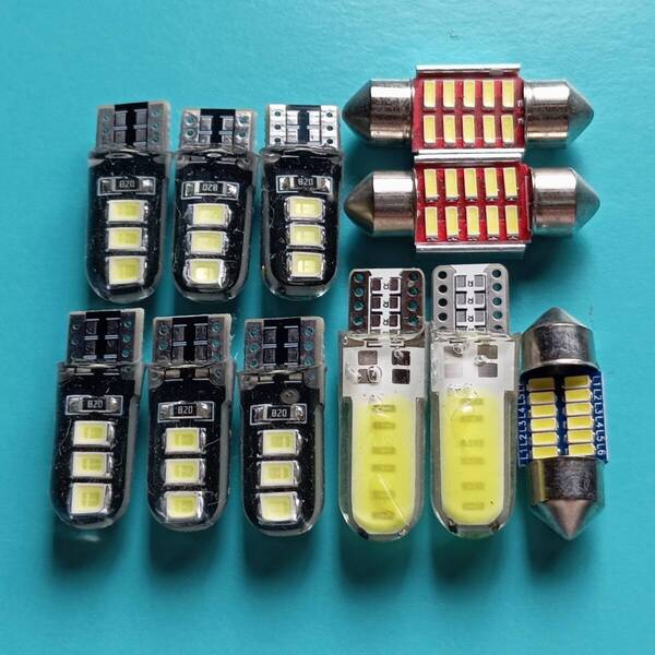VOXY ヴォクシー ZRR70系 NOAH ノア 超爆光 T10 LED ルームランプ ナンバー灯 バックランプ スモール11点セット /c6/6/t31/t28