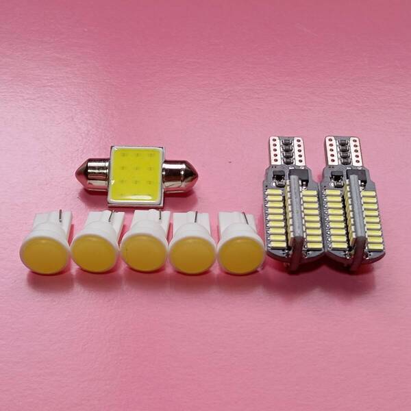 爆光8個セット! DR17V NV100 クリッパー T10 LED ルームランプセット ポジション ナンバー灯 バックランプ ホワイト 日産 72/c1/t31/