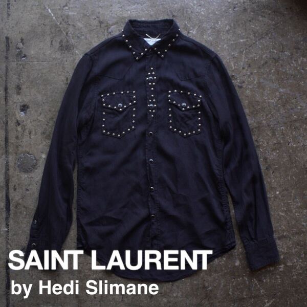SAINT LAURENT PARIS by Hedi Slimane ウエスタンシャツ エディスリマン エディ期