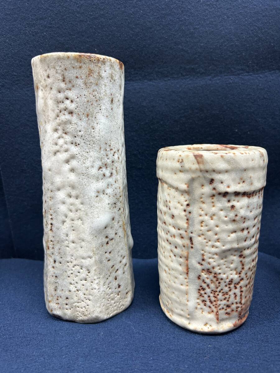 Amazon.co.jp: 美濃焼 志野 林正太郎 花瓶 高265mm 花器