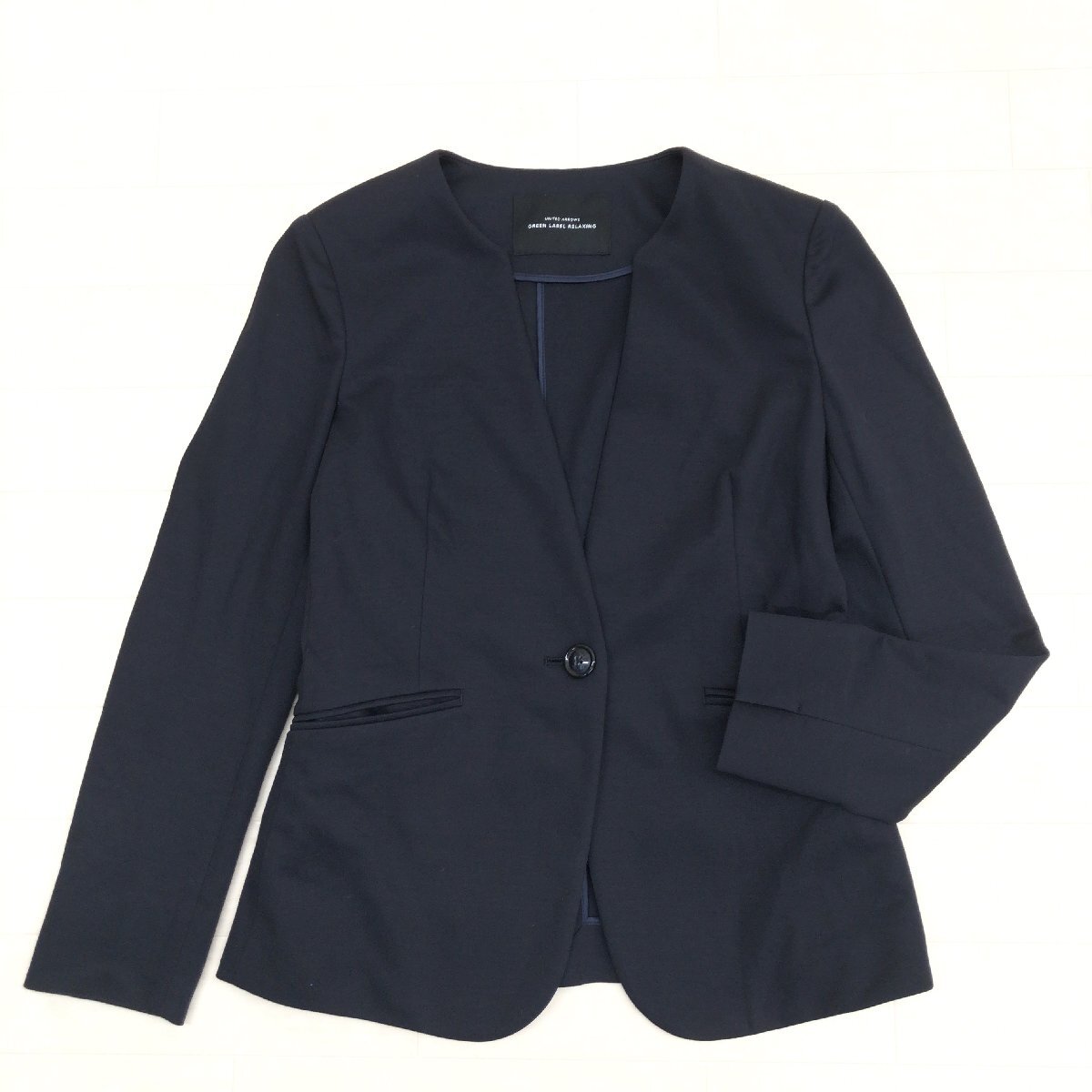 値下げ　美品　ダブルリネンジャケット　36 La boutique Bonbon ジャケット テーラードジャケット