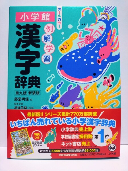 小学館『例解学習漢字辞典 第九版新装版 オールカラー』【未使用品】