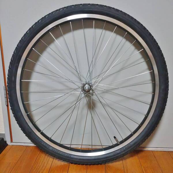 敷島自転車 アルミリム 前輪26X1.75 36H ブラック タイヤ チューブ