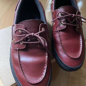 値下 VANS 2EYELET 2アイレット V176CF BROWN/BLACK モカシン ローファー 革靴 1129cm