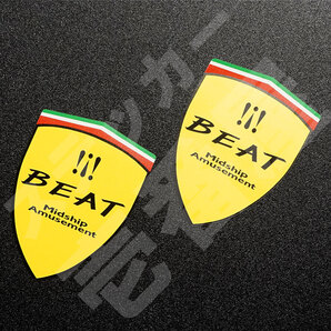 新品・未使用☆ホンダ ビート PP1 フェンダーエンブレム ステッカー 左右セット(2枚) BEAT MASTER HONDA BEAT |新品|送料無料|匿名配送