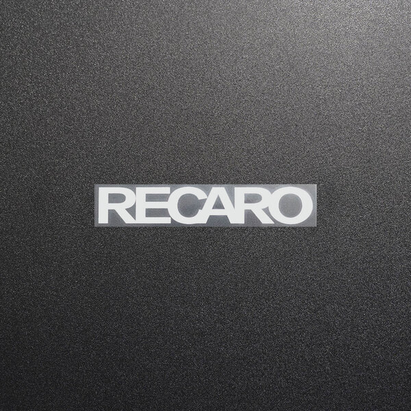 新品・未使用☆RECARO レカロ カッティングステッカー シルバー 1枚 縦19mm×横110mm |デカール|切り文字|切文字|新品|送料無料