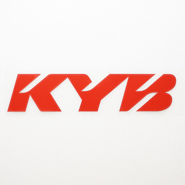 新品・未使用☆KYB カヤバ カッティングステッカー レッド 1枚 縦43mm×横201mm | デカール | 切り文字 | 切文字 | 新品 | 送料無料