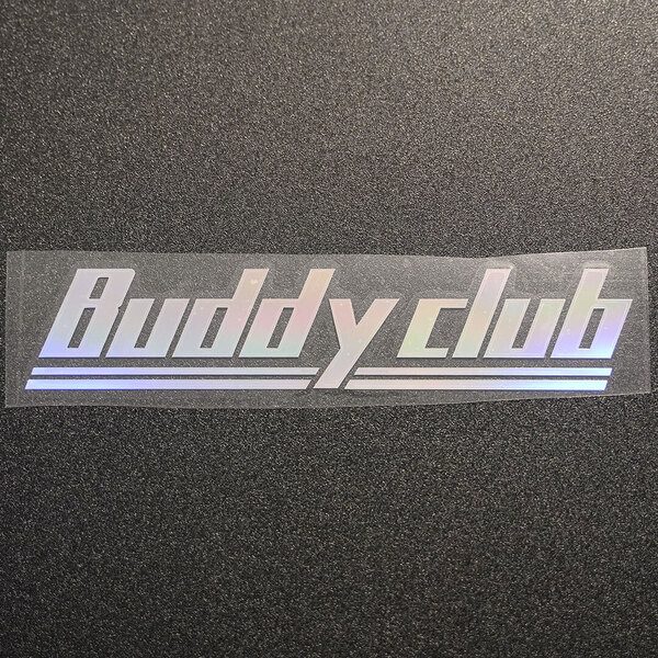 新品・未使用☆Buddy club バーディークラブ カッティングステッカー オーロラ 1枚 縦40mm×横201mm |切り文字|切文字|新品|送料無料