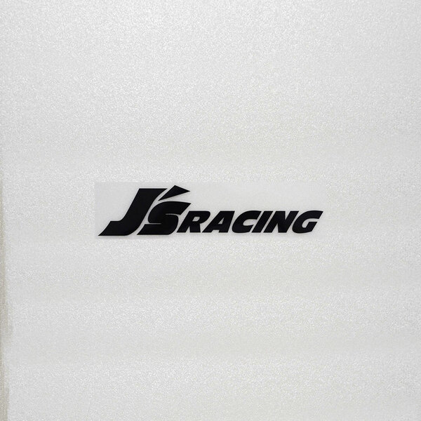 新品・未使用☆J's RACING ジェイズレーシング カッティングステッカー ブラック 1枚 縦24mm×横110mm 切り文字|切文字|新品|送料無料