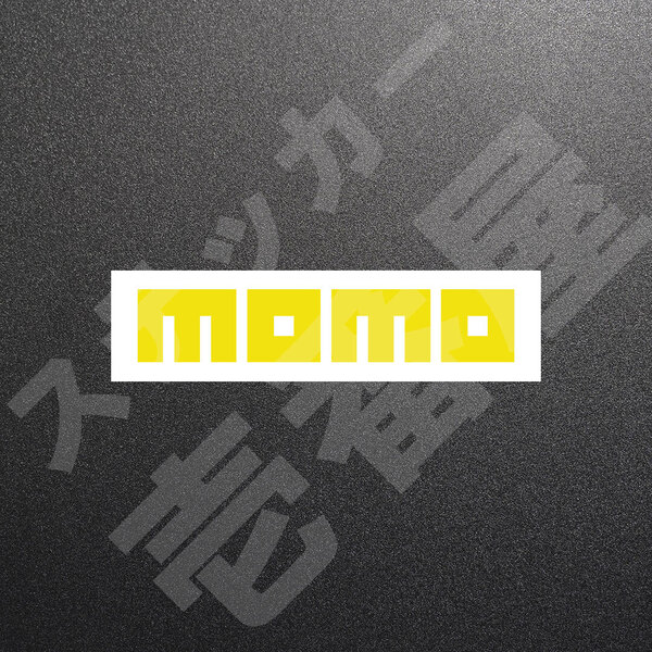 超高品質☆MOMO モモ カッティングステッカー イエロー 1枚 縦29mm×横150mm もも | 切り文字 | 切文字 | 新品 | 未使用 | 送料無料