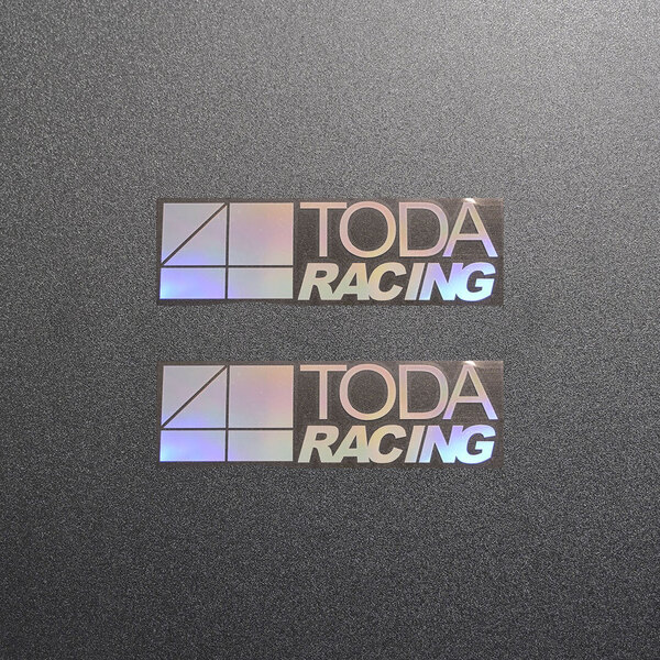 新品・未使用☆TODA RACING 戸田レーシング カッティングステッカー オーロラ 2枚 縦32mm×横110mm |切り文字|切文字|新品|送料無料