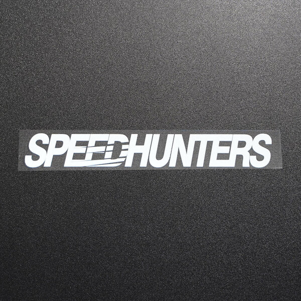 新品・未使用☆SPEEDHUNTERS スピードハンターズ カッティングステッカー シルバー 1枚 縦28mm×横198mm デカール|切り文字|切文字