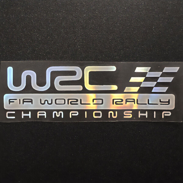 新品・未使用☆WRC FIA WORLD RALLY CHAMPIONSHIP フラッグ カッティングステッカー オーロラ 1枚 縦63mm×横206mm 世界ラリー選手権