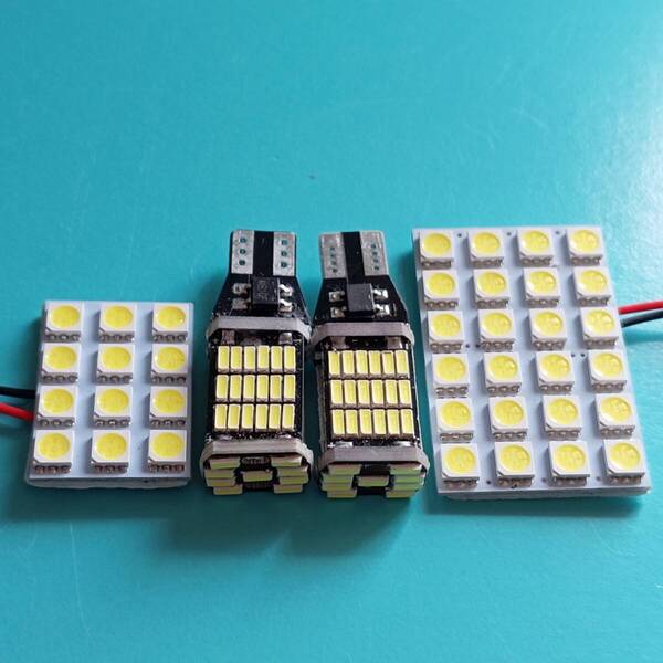 DG5 WR-V WRV 超爆光! T10 LED ルームランプ バックランプ 4個セット ホワイト ホンダ /s24/s12/45
