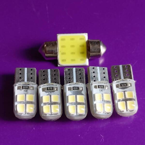 E210系 カローラスポーツ 超爆光!T10 LED ルームランプ ナンバー灯 6個セット ホワイト トヨタ /c8/t31