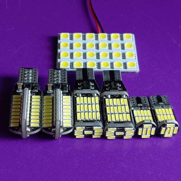 HA6 7 8 9 アクティ トラック 超爆光!T10 LED ルームランプ ポジション ナンバー灯 7個セット ホワイト ホンダ /s24/45/72/26