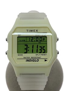 TIMEX◆クォーツ腕時計/デジタル/-/GRN/CRM/プラスチック/TW2Y02600