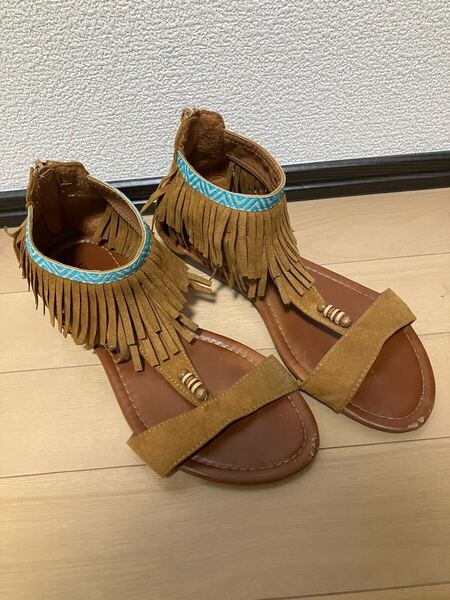 サンダル 24.5cm〜25cm ブラウン