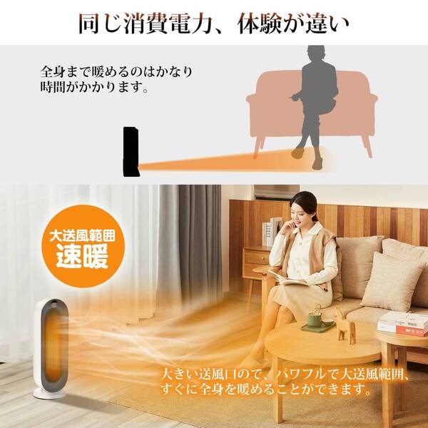☆セラミックファンヒーター 暖房器具 電気 高品質 安全設計 操作簡単 3選択可