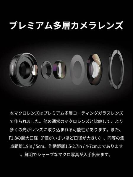 クリップ式で使いやすいスマホ用マクロレンズで、小さな被写体も大迫力に