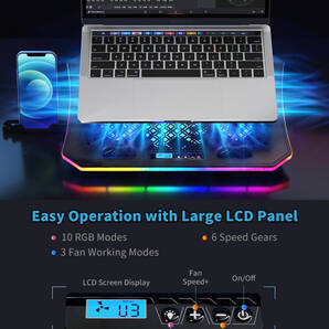 ☆ノートPC クーラー 強力 大型 冷却ファンUSBポート 2ポート 付