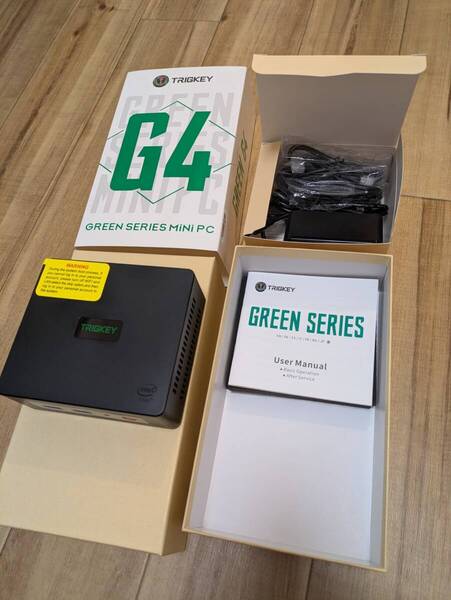 【送料無料】Trigkey Green G4 ミニPC/Intel N100/16GB DDR4/500G M.2 SSD Windows11 WIFI6 二画面出力可
