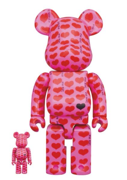 ★☆BE@RBRICK ☆Pink Heart 100% & 400% ☆hide☆X JAPAN☆ベアブリック☆MEDICOMTOY☆★