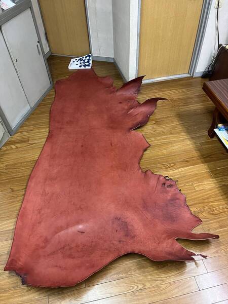 オイルヌメ革☆牛革 4.0ミリ 茶色 236DS