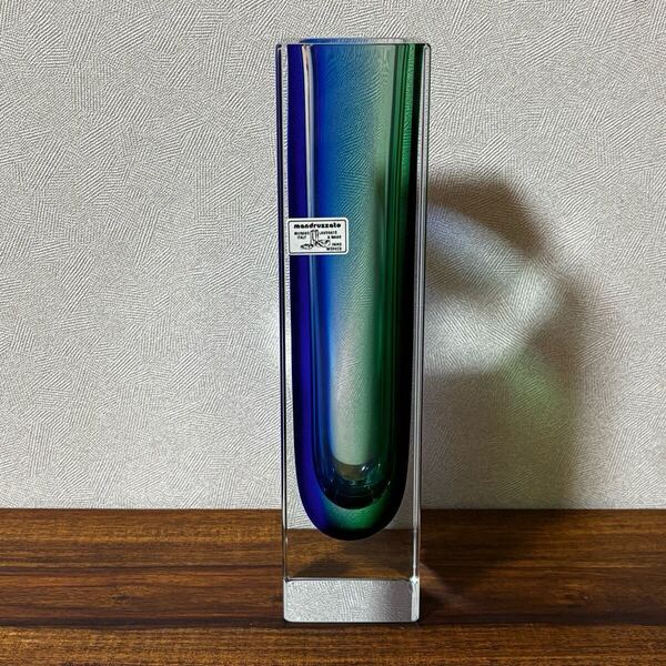 未使用 美品 ムラーノ ムラノ murano フラワーベース 花瓶 一輪挿し ディスプレイ 2色 クリスタルガラス インテリア 送料無料